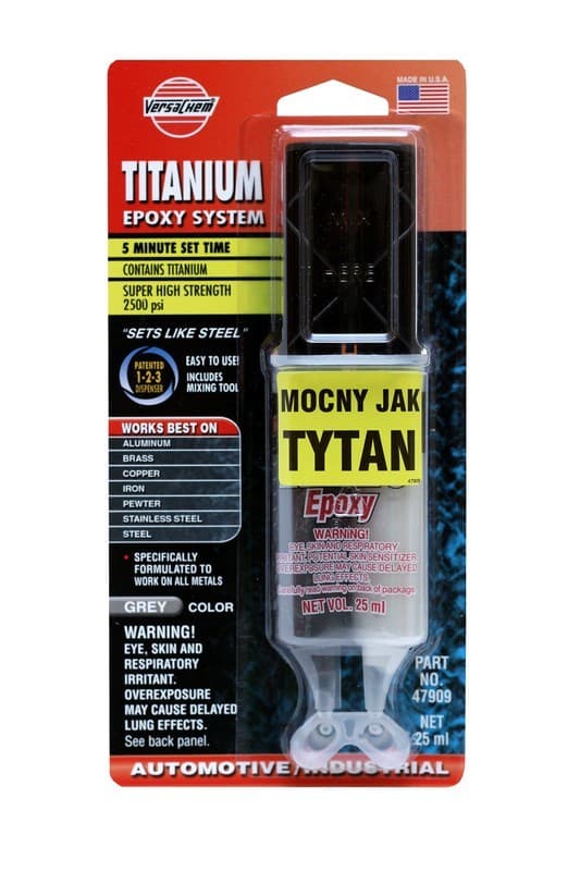 אפוקסי ממולא טיטניום מהיר TITANIUM 25ML