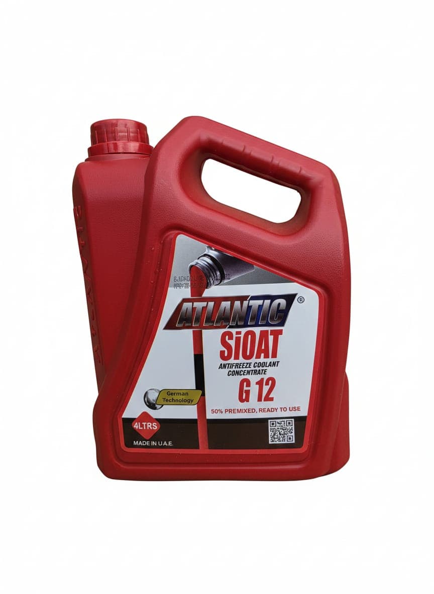 +G12 נוזל קירור אדום אנטיפריז G12++ 4LTR רתיחה עד 130C .עם סיליקטים פורמולה 50% Ethylene Glycol